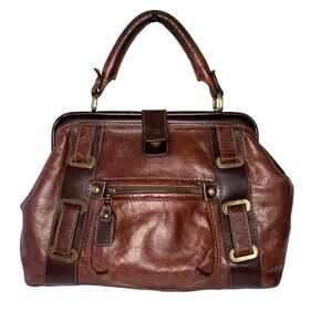 Vintage Nuovedive Italian Leather Bag Brown